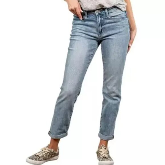Judy Blue Boyfriend Fit Jeans Size 15/32 Stretch Denim - Picture 1 of 9